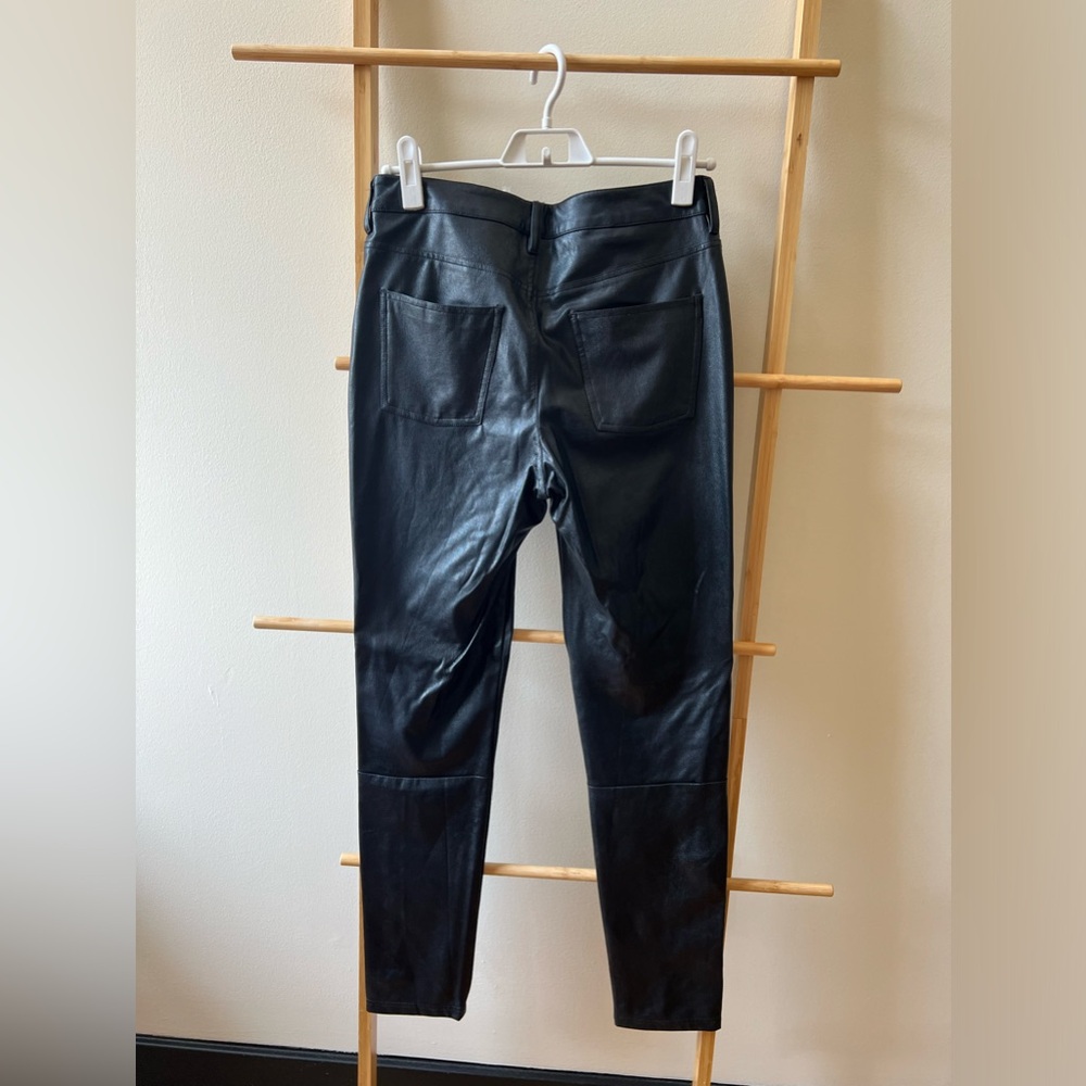 Avec Les Filles black faux leather jegging